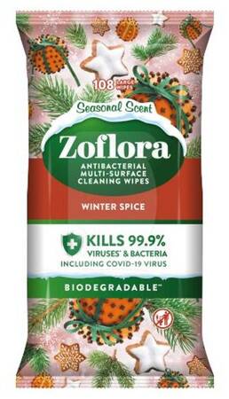 Zoflora Chusteczki Czyszczące Biodegradowalne Winter Spice 108szt