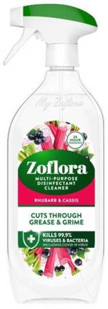 Zoflora Spray Czyszczący Wielofunkcyjny 800ml Rhubarb & Cassis 